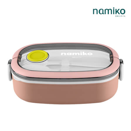 กล่องอาหาร Namiko รุ่น 750ml สีชมพู